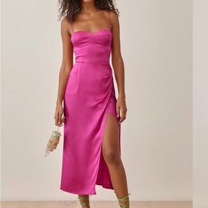 Reformation pink silk dress - Great condition!
